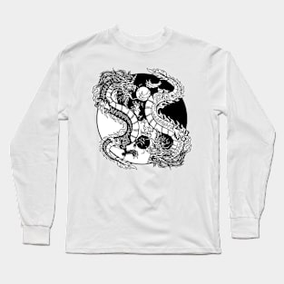 Dragon creature yin yang Long Sleeve T-Shirt